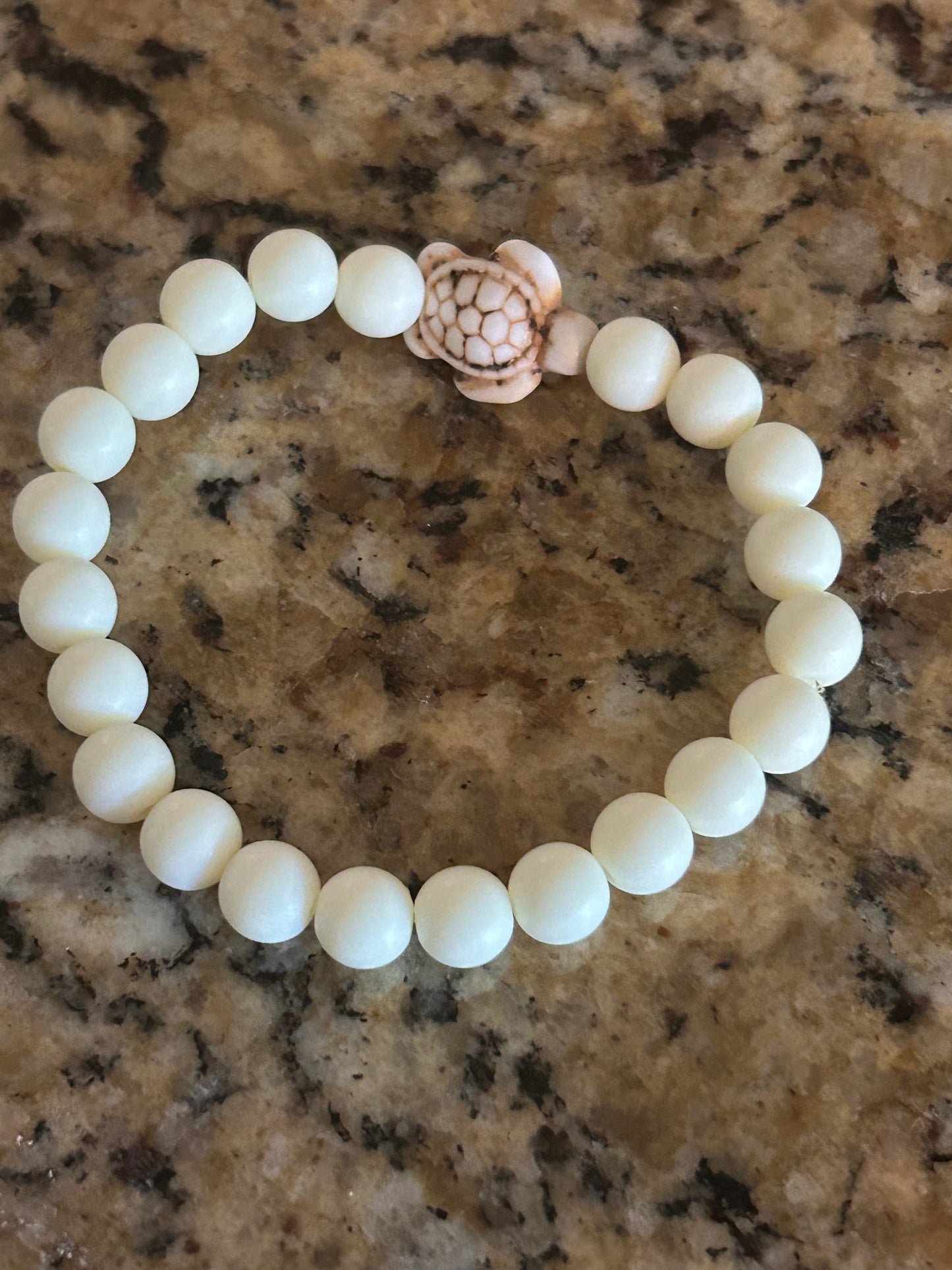 White Turtle Bracelet
