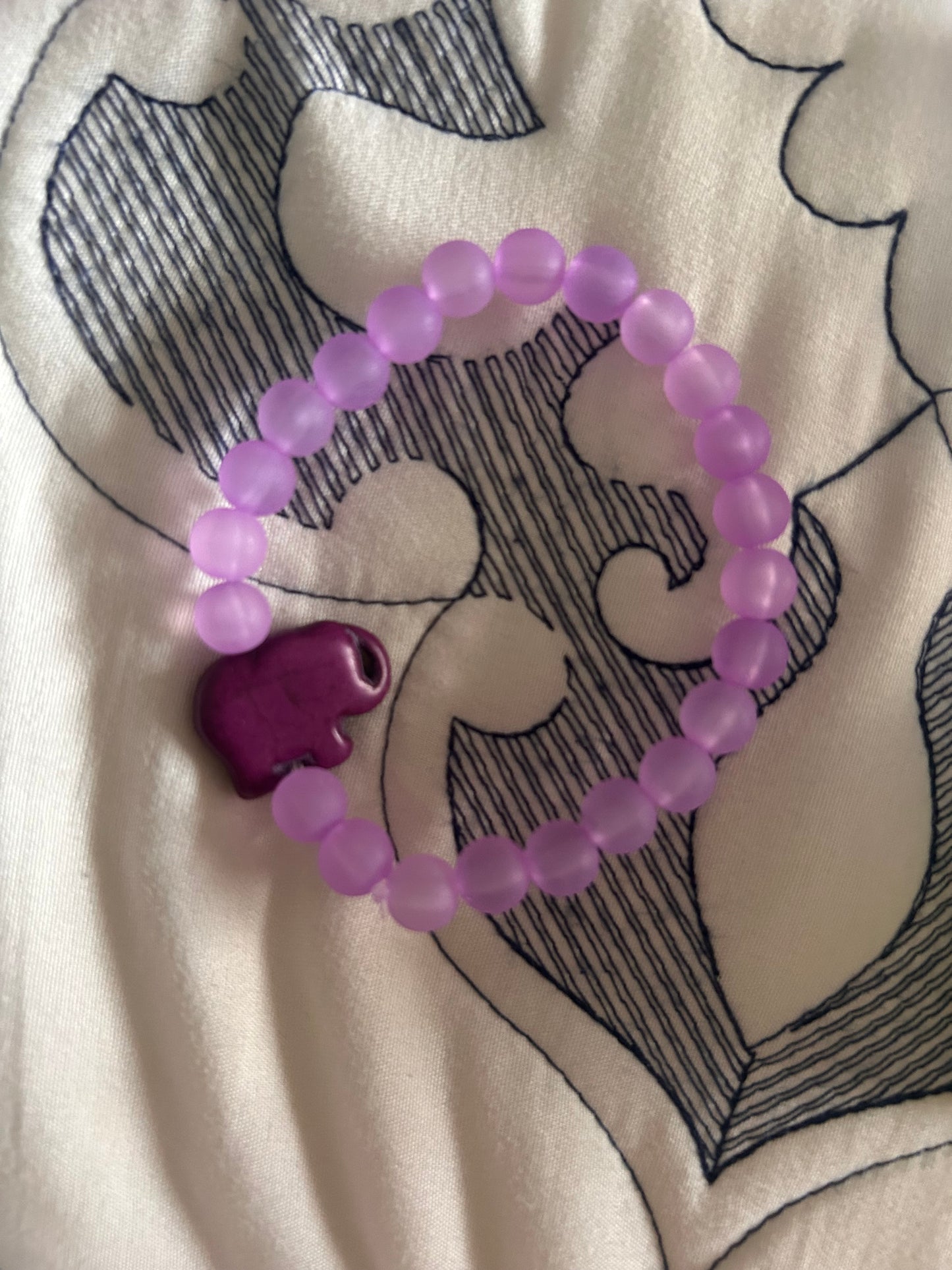 Purple Elephant Bracelet