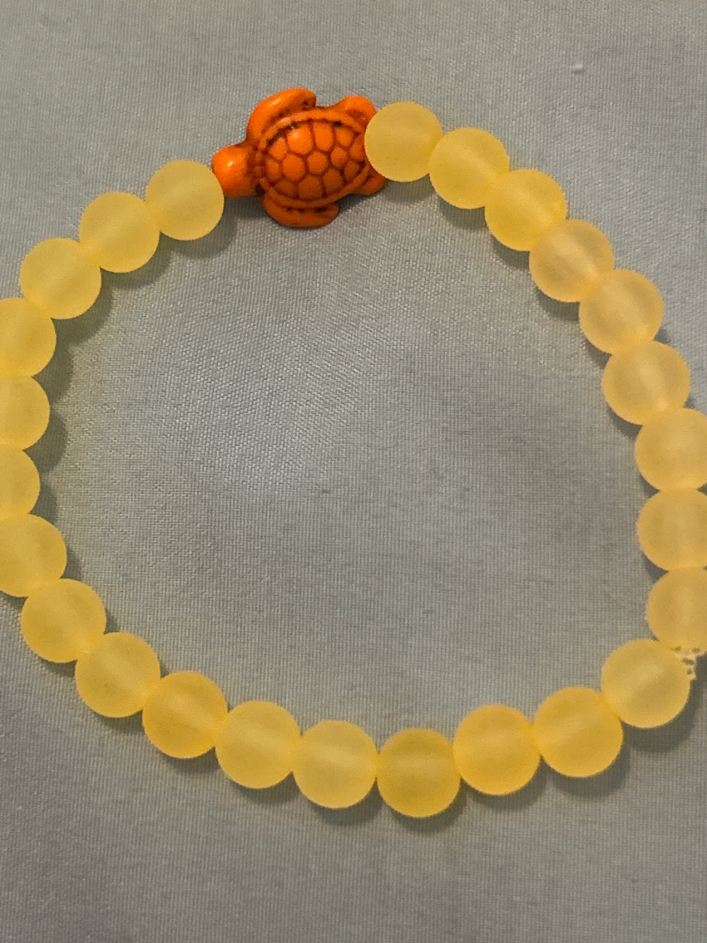 Orange Turtle Bracelet