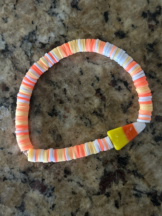 Candy corn bracelet