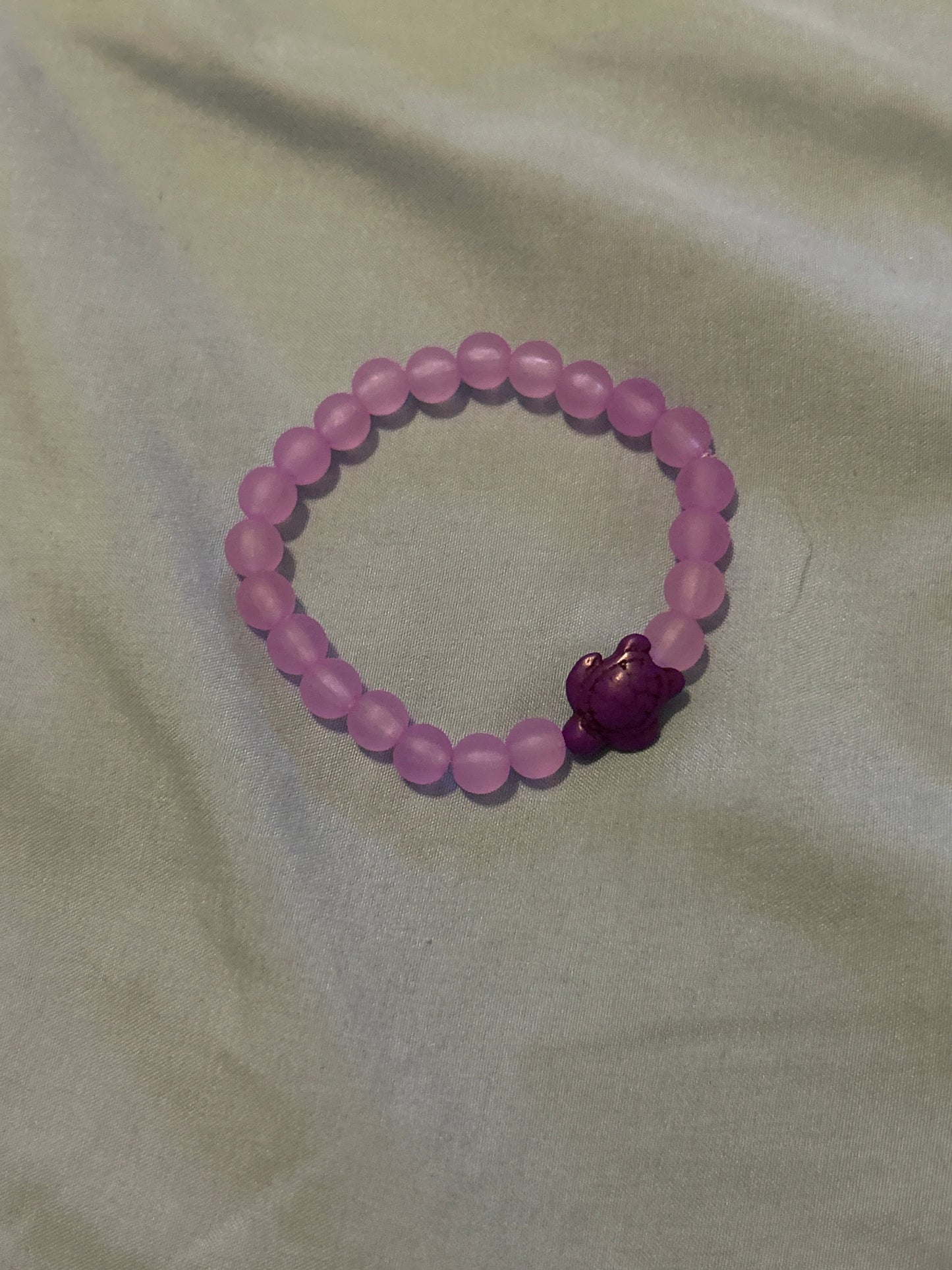 Purple turtle bracelet