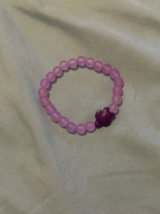 Purple turtle bracelet