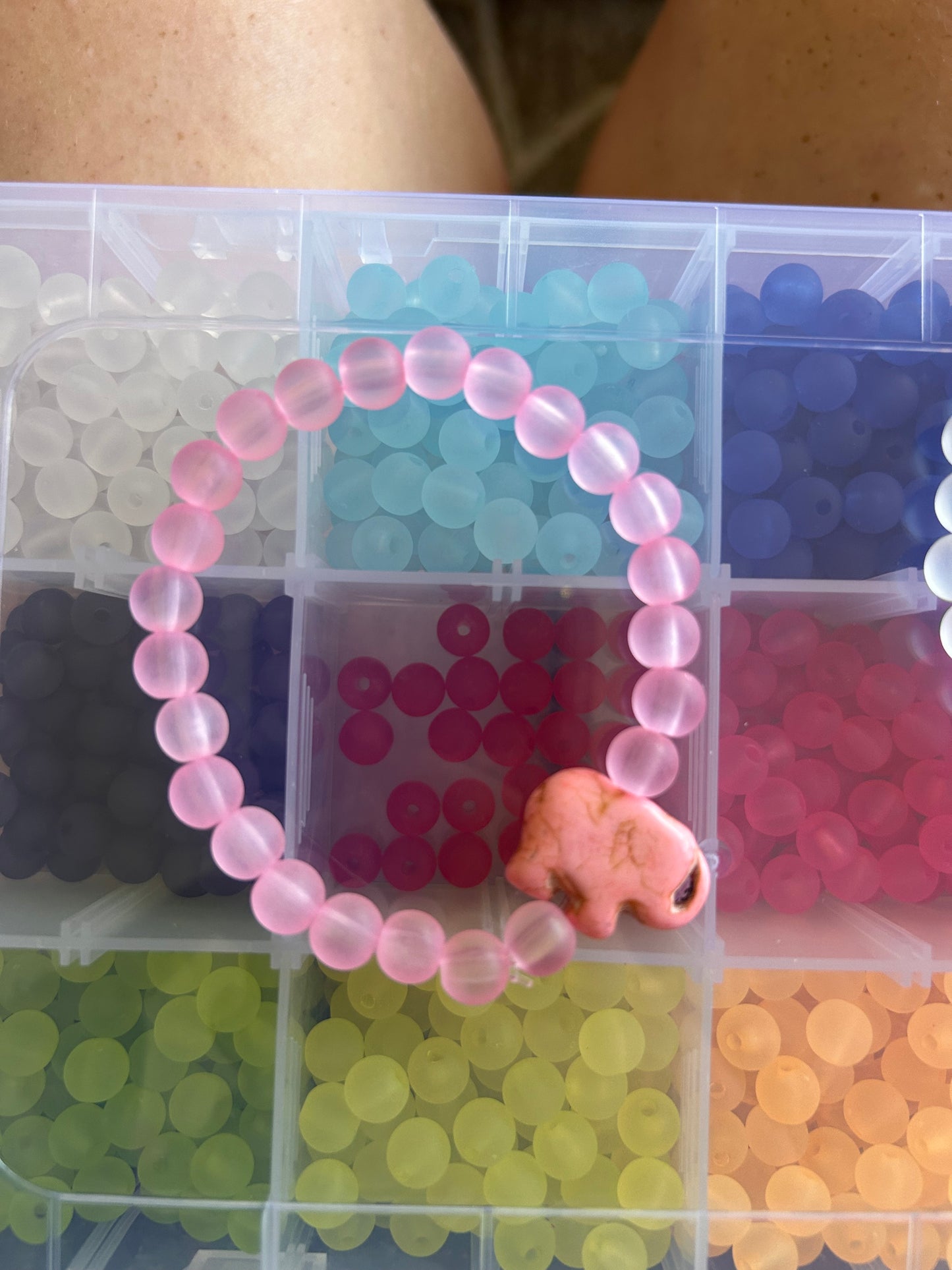 Pink Elephant Bracelet