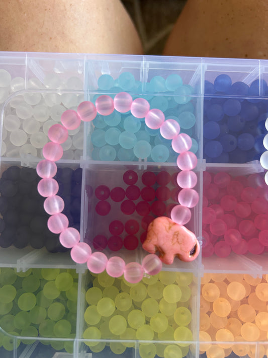 Pink Elephant Bracelet